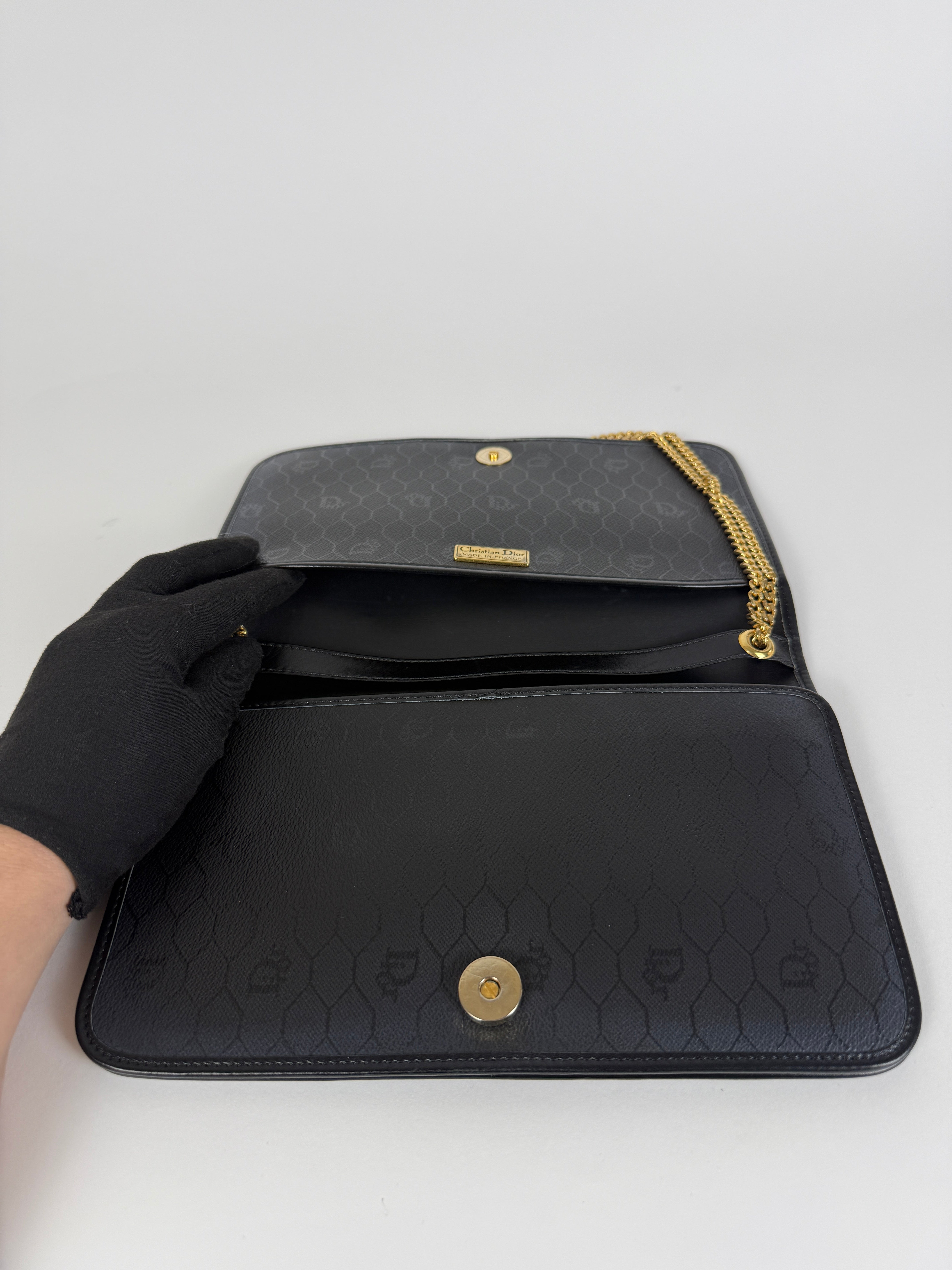 Vintage Black Chain Clutch