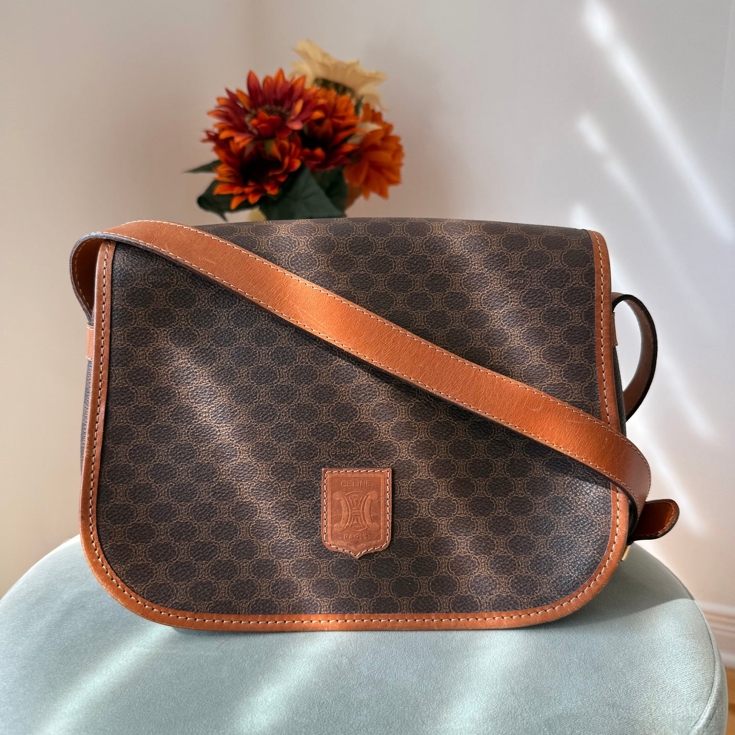 CELINE Macadam Shoulder Bag