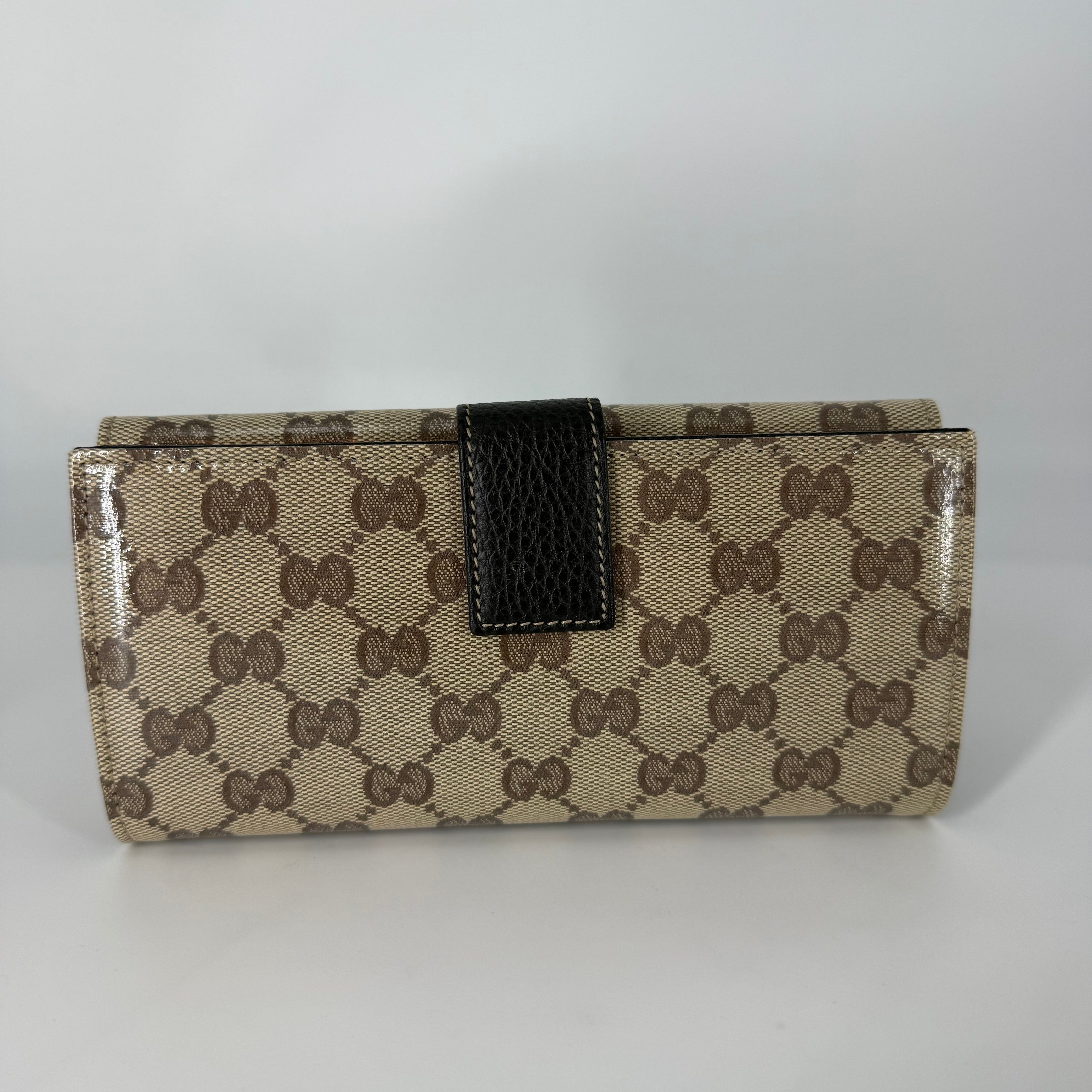 GG Canvas Continental Flap Wallet