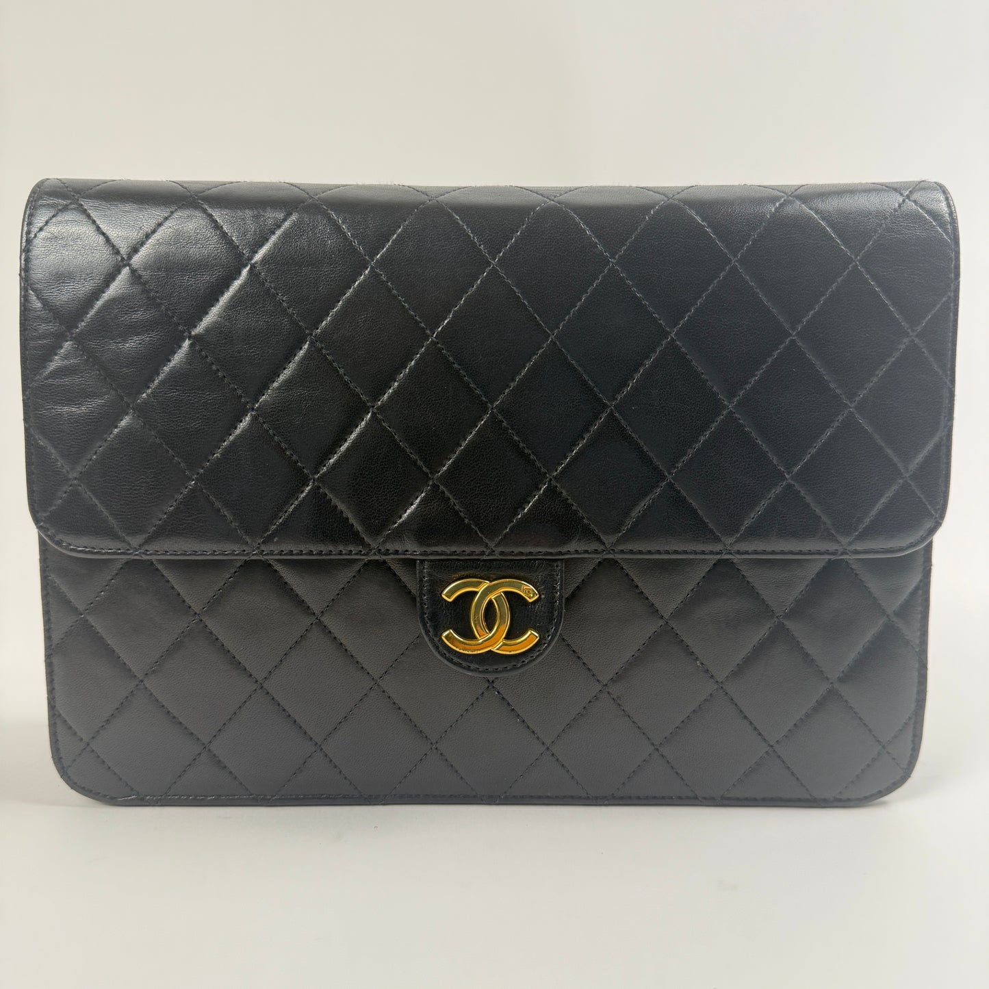 CHANEL Vintage Single Flap — 24K Gold-Plated