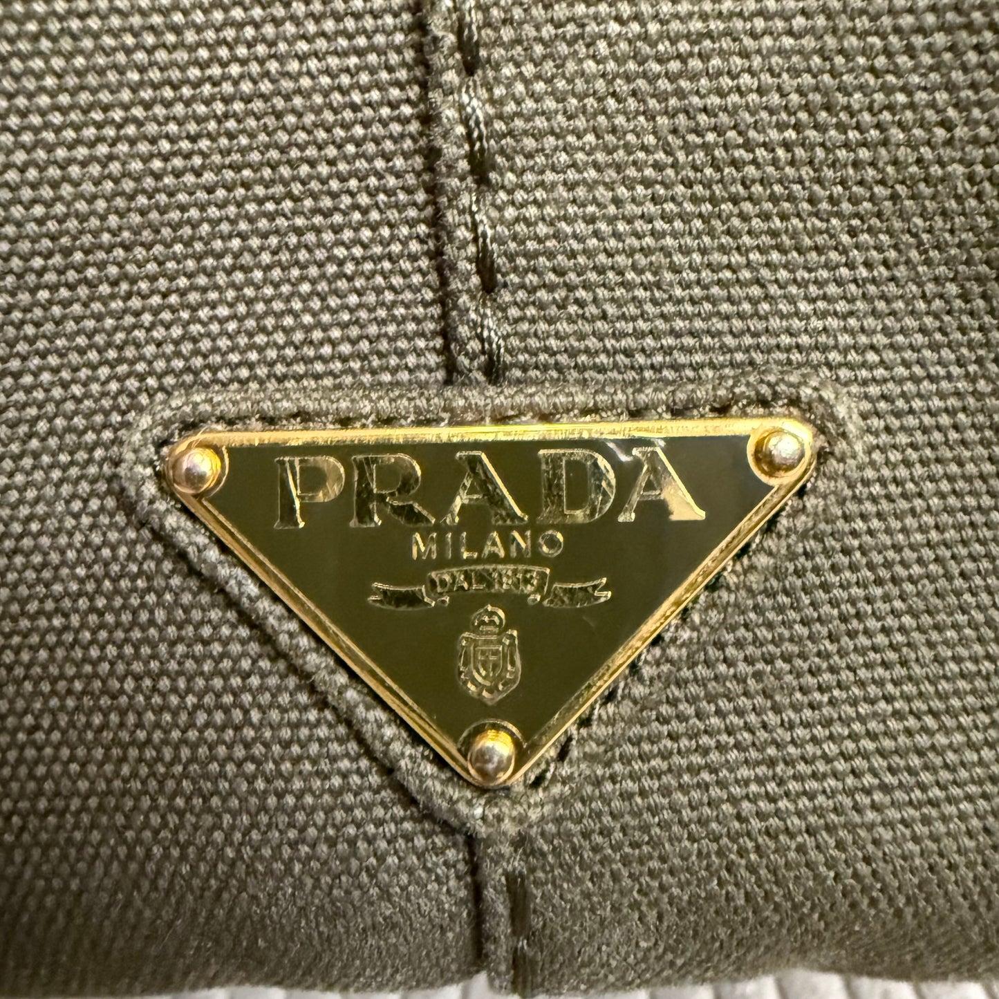 Prada Large Canapa Tote Bag
