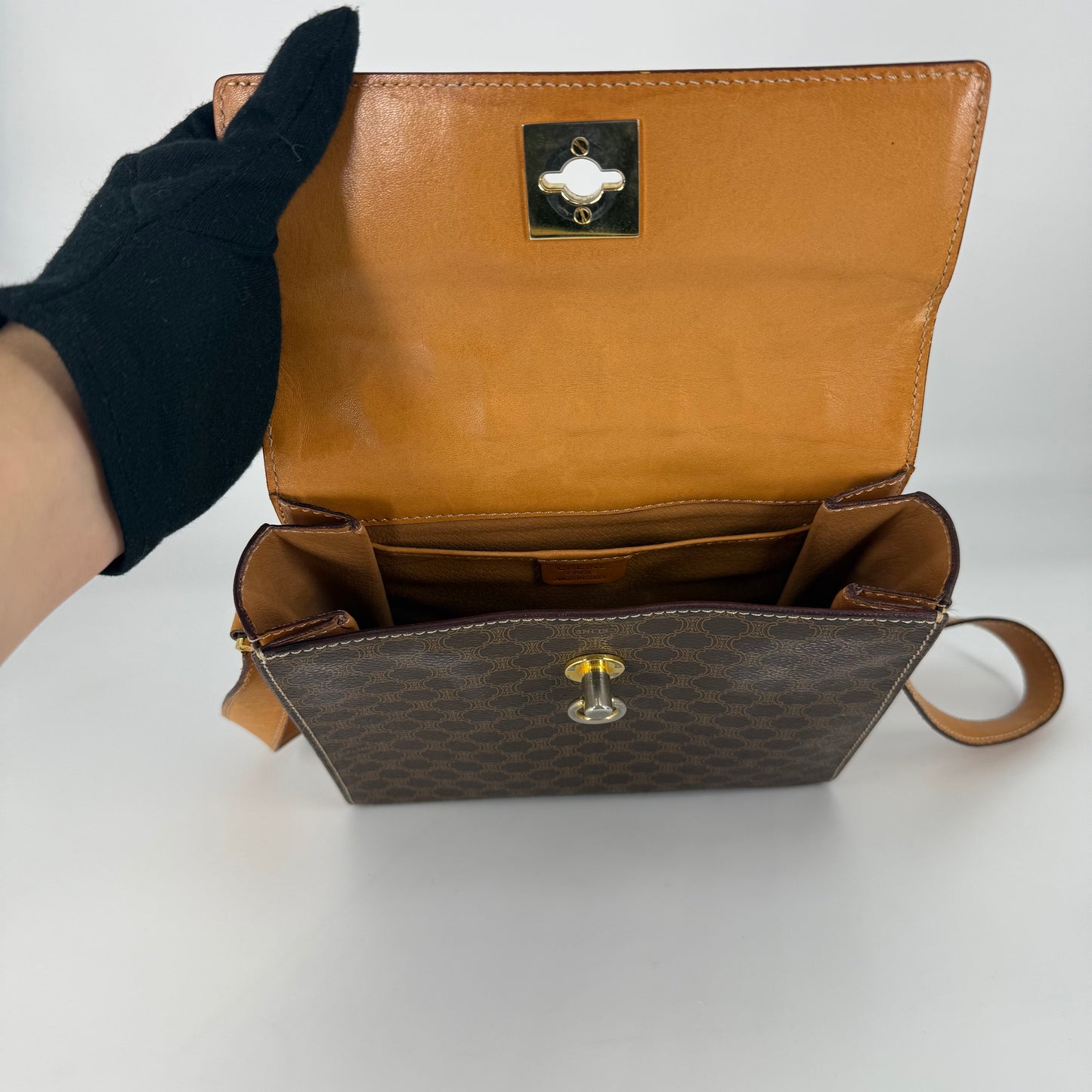 CELINE Macadam Crossbody Bag