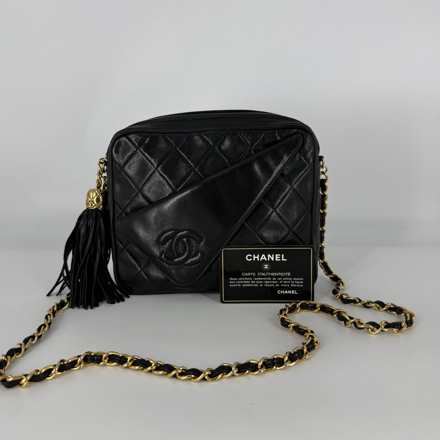 CHANEL Vintage 24-Karat Gold Camera Bag