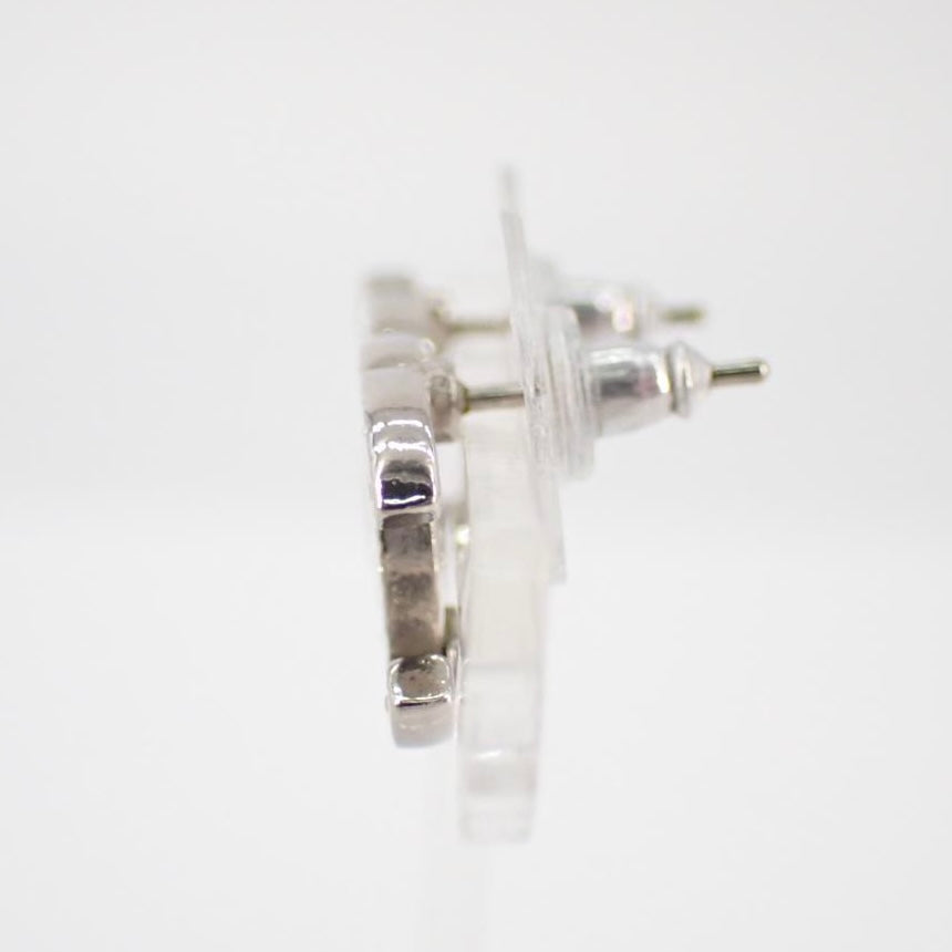 Chanel CC Rhinestone Earrings