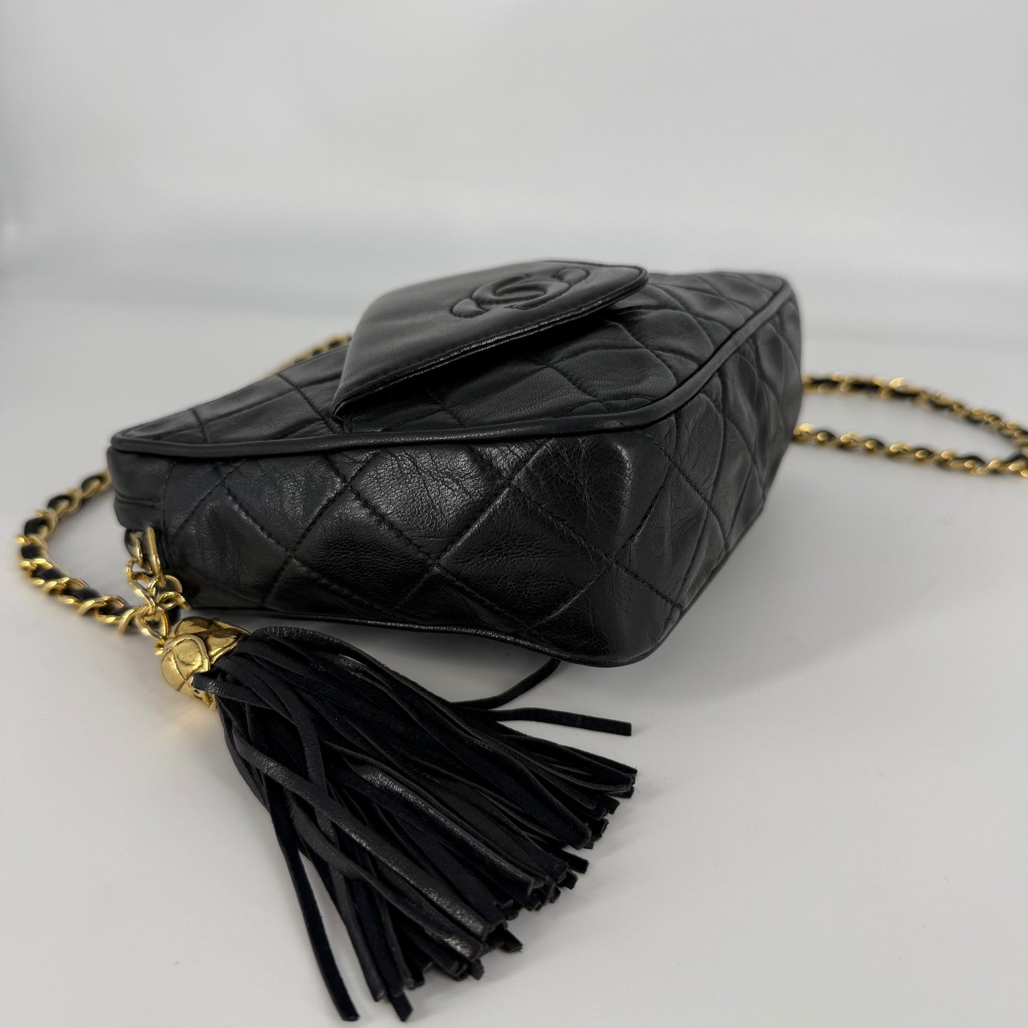 CHANEL Vintage 24-Karat Gold Camera Bag