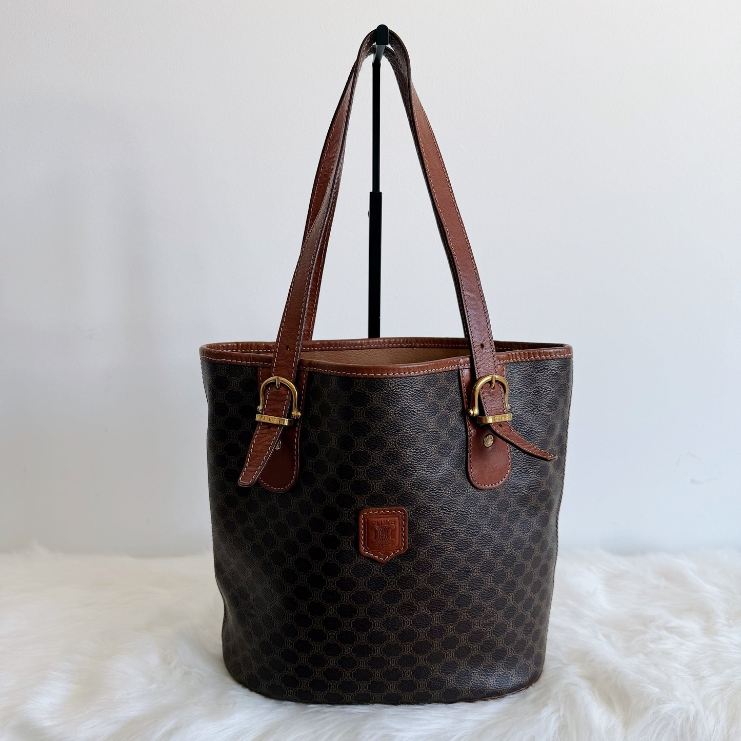 CÉLINE Macadam Bucket Tote Bag