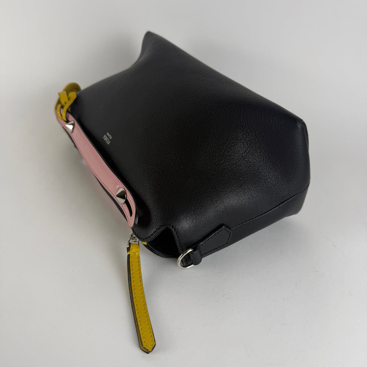 By The Way — Black Leather with Multicolor Details — Silver-Tone Hardware