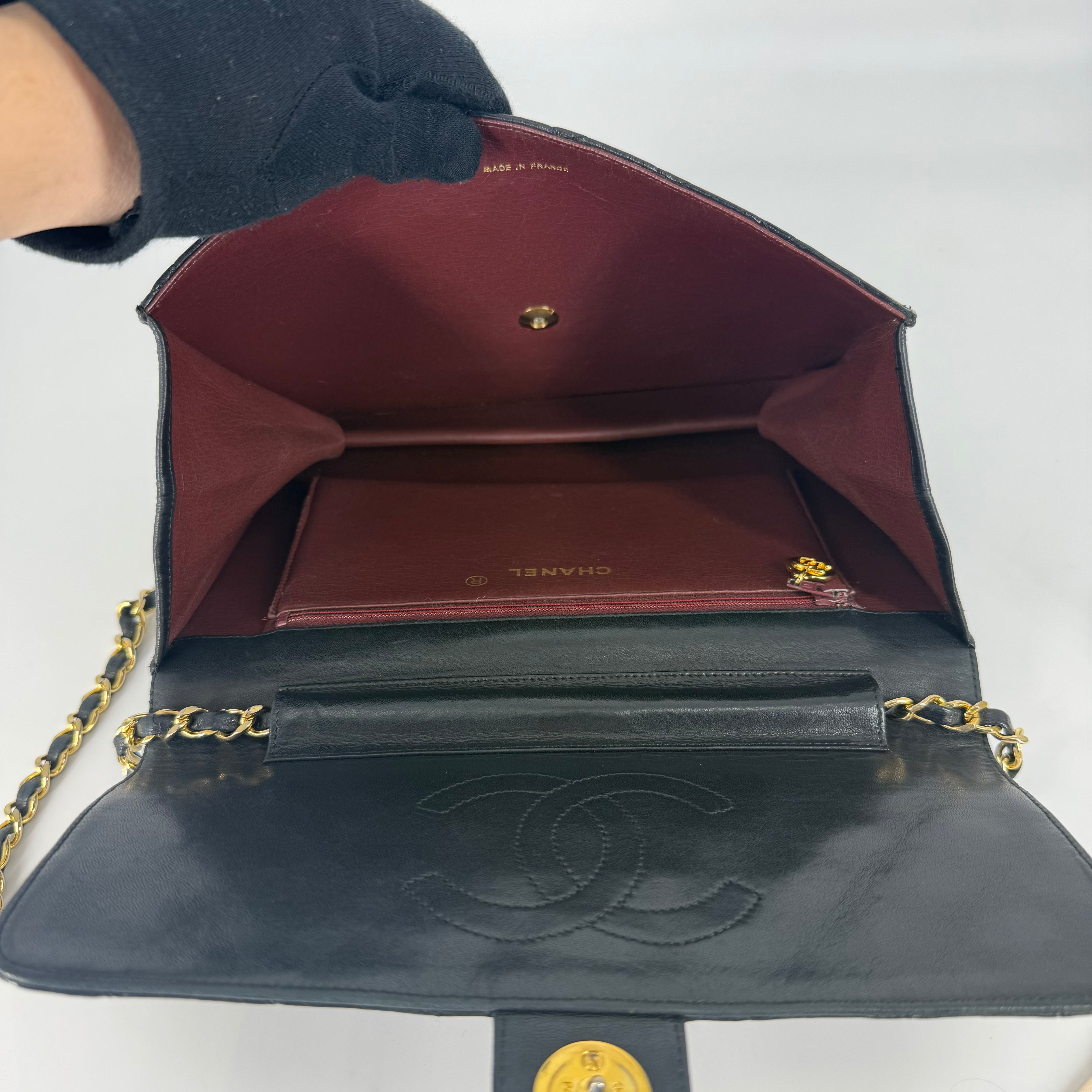Vintage Flap Bag - 24K Gold