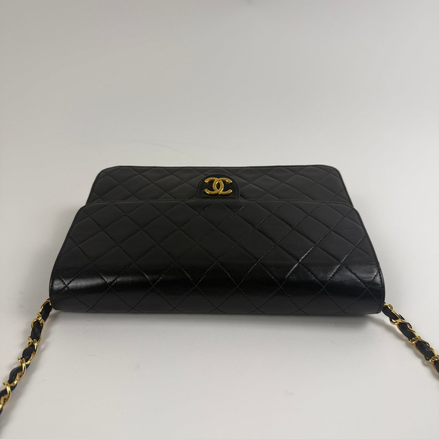 CHANEL Vintage Single Flap — 24K Gold-Plated