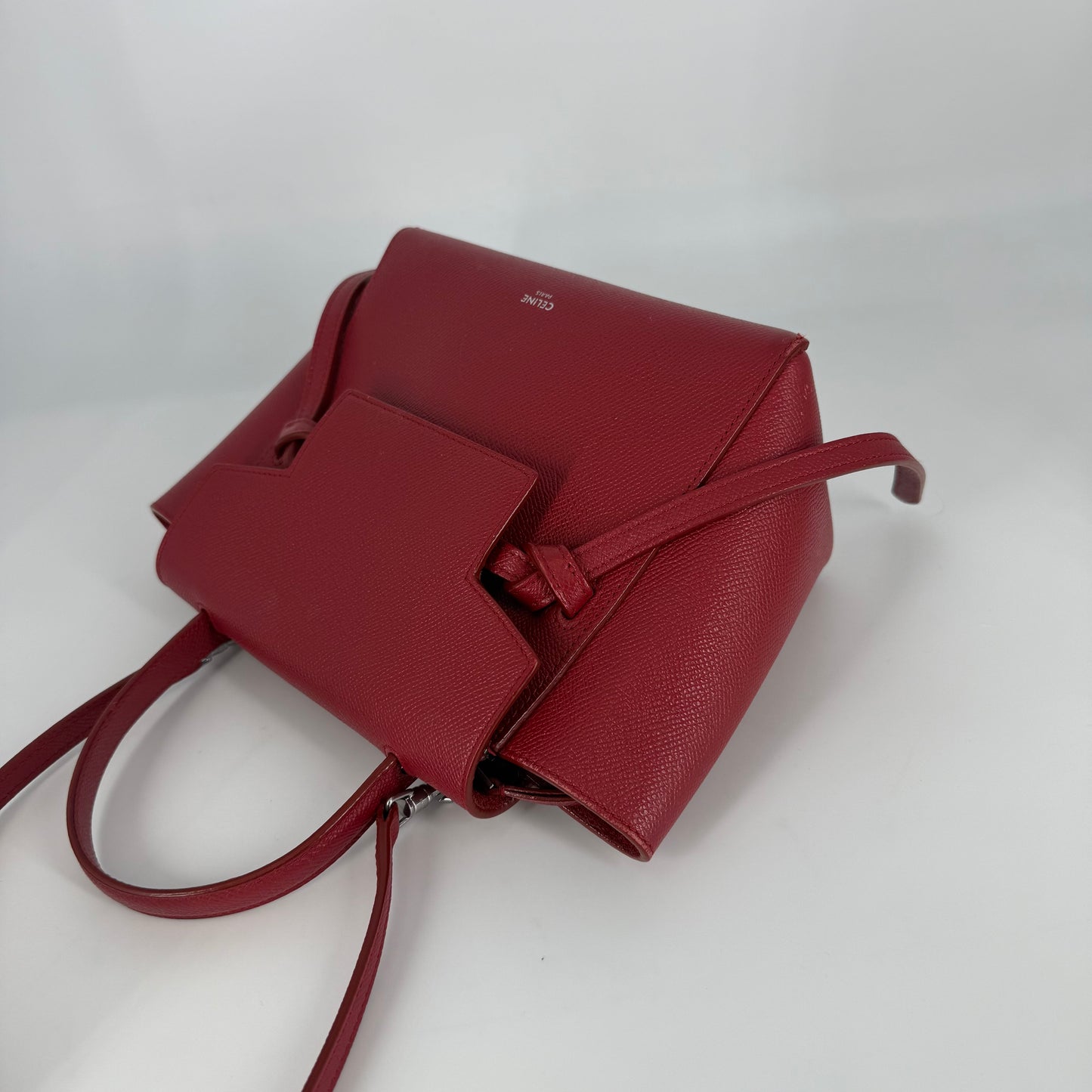 CÉLINE Nano Belt Red Crossbody Bag