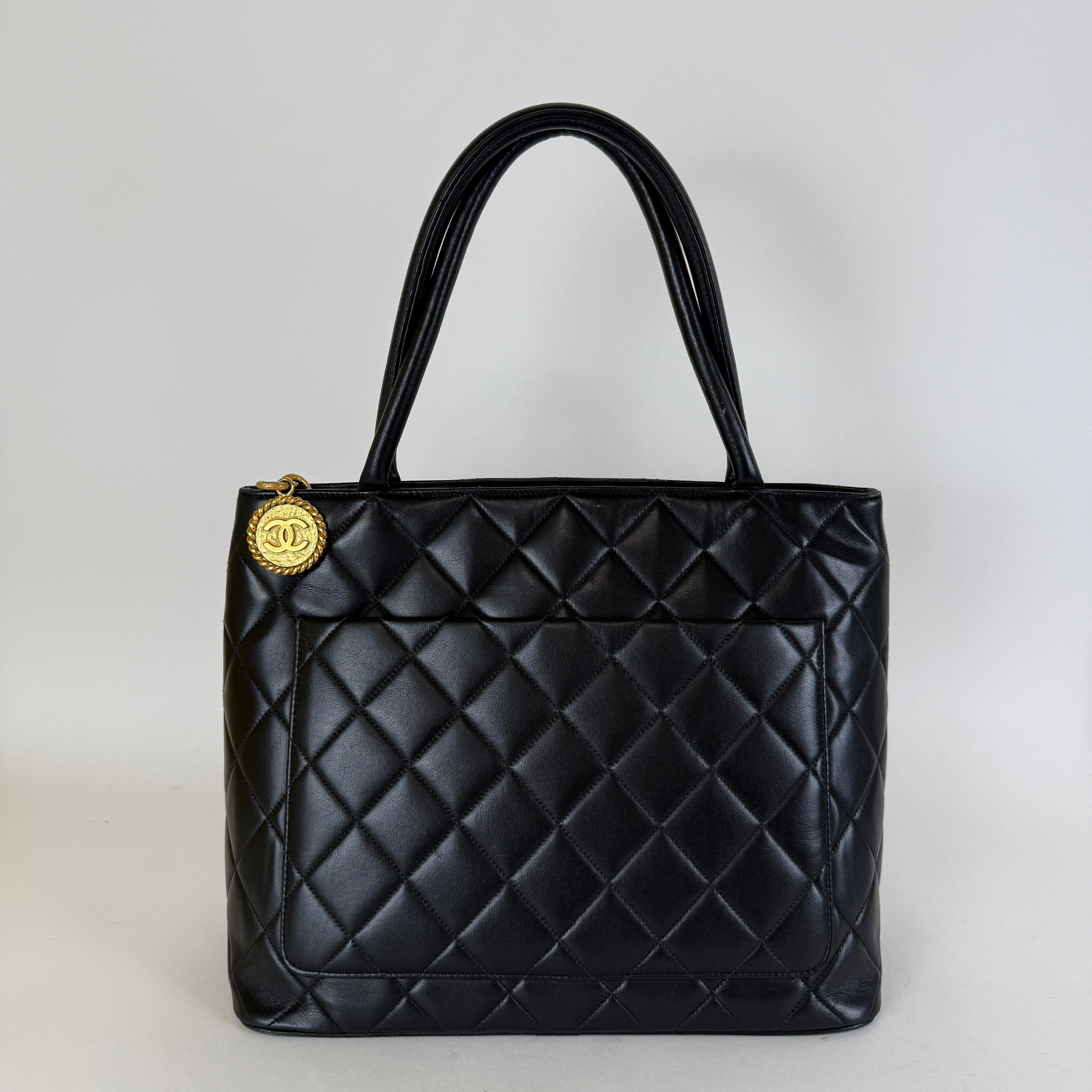 Vintage Medallion Tote — 24K Gold Hardware