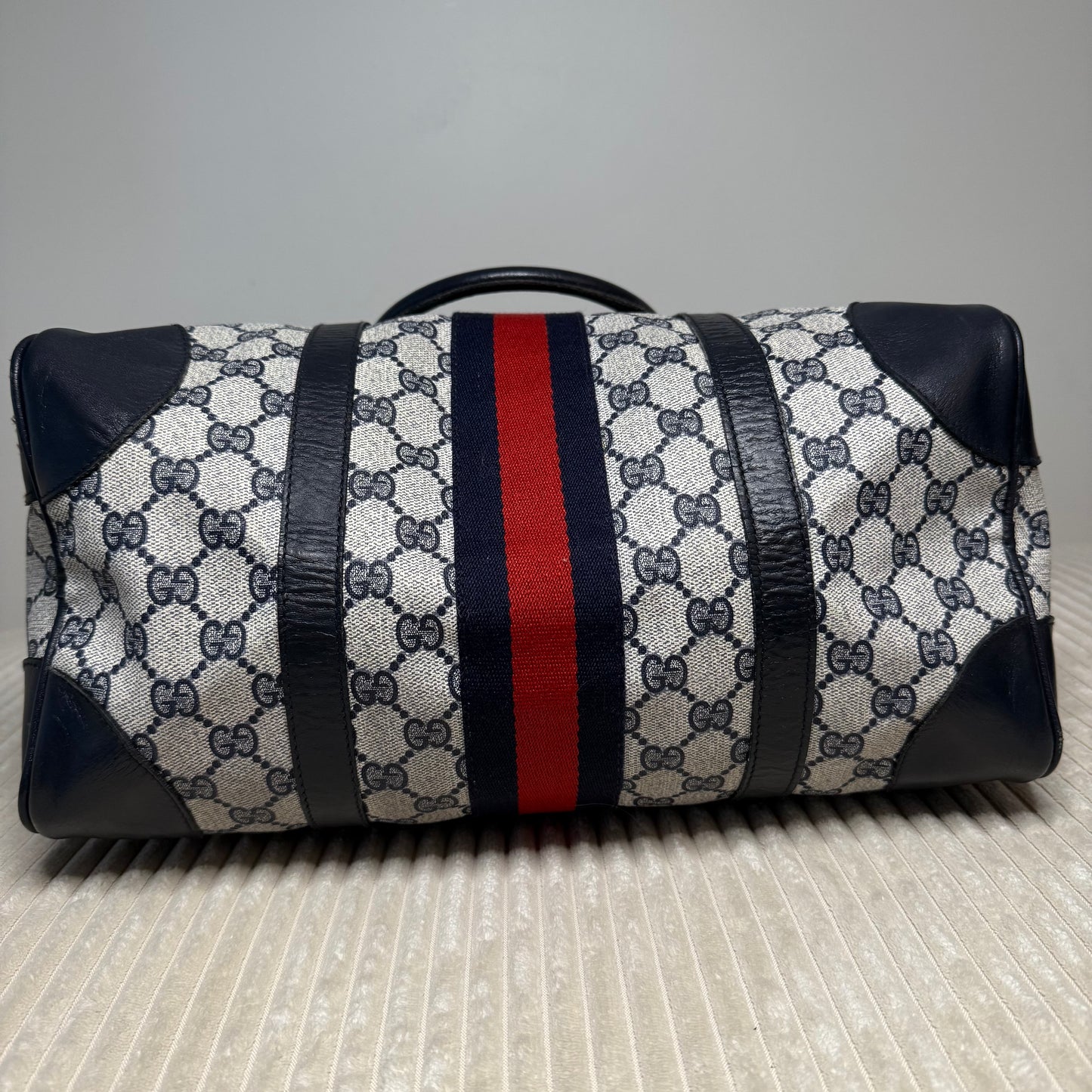 Gucci - Web Supreme Canvas Boston Bag