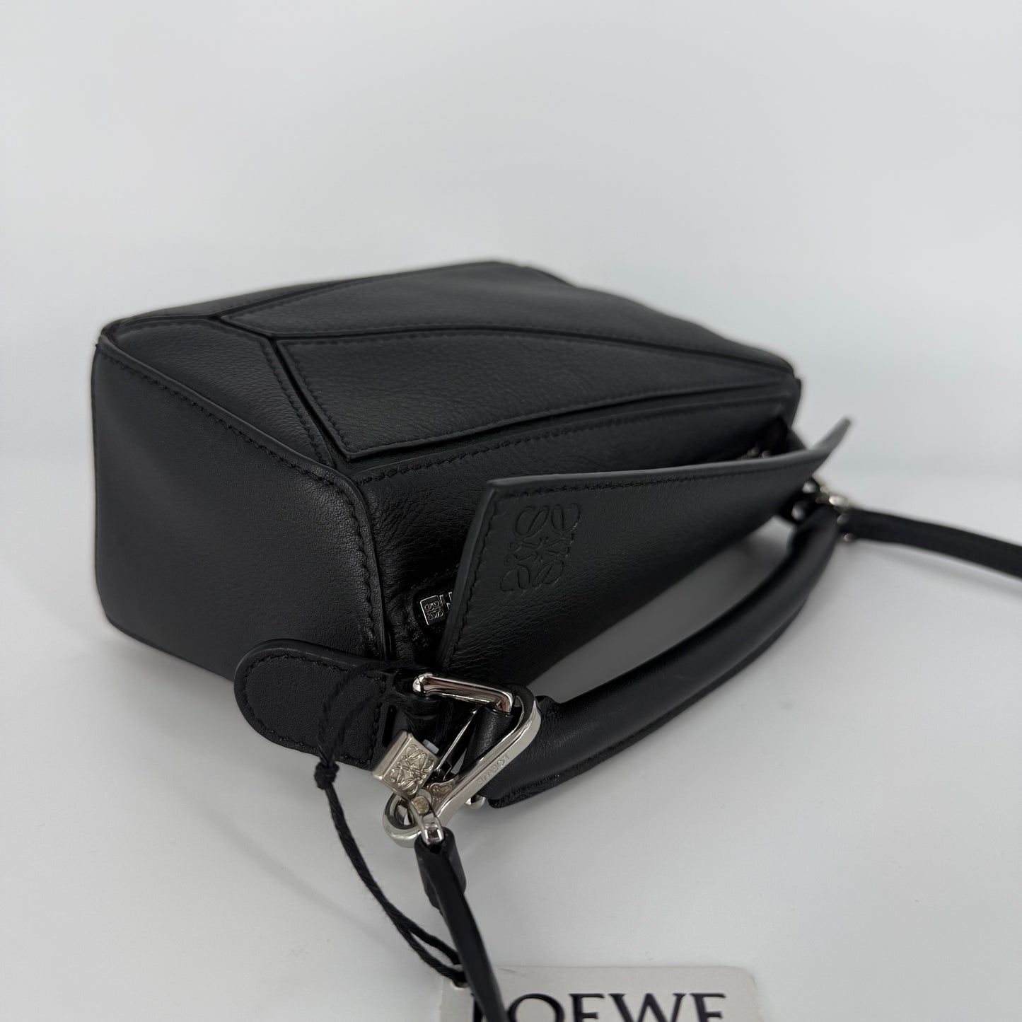 LOEWE Mini Puzzle – Black Leather