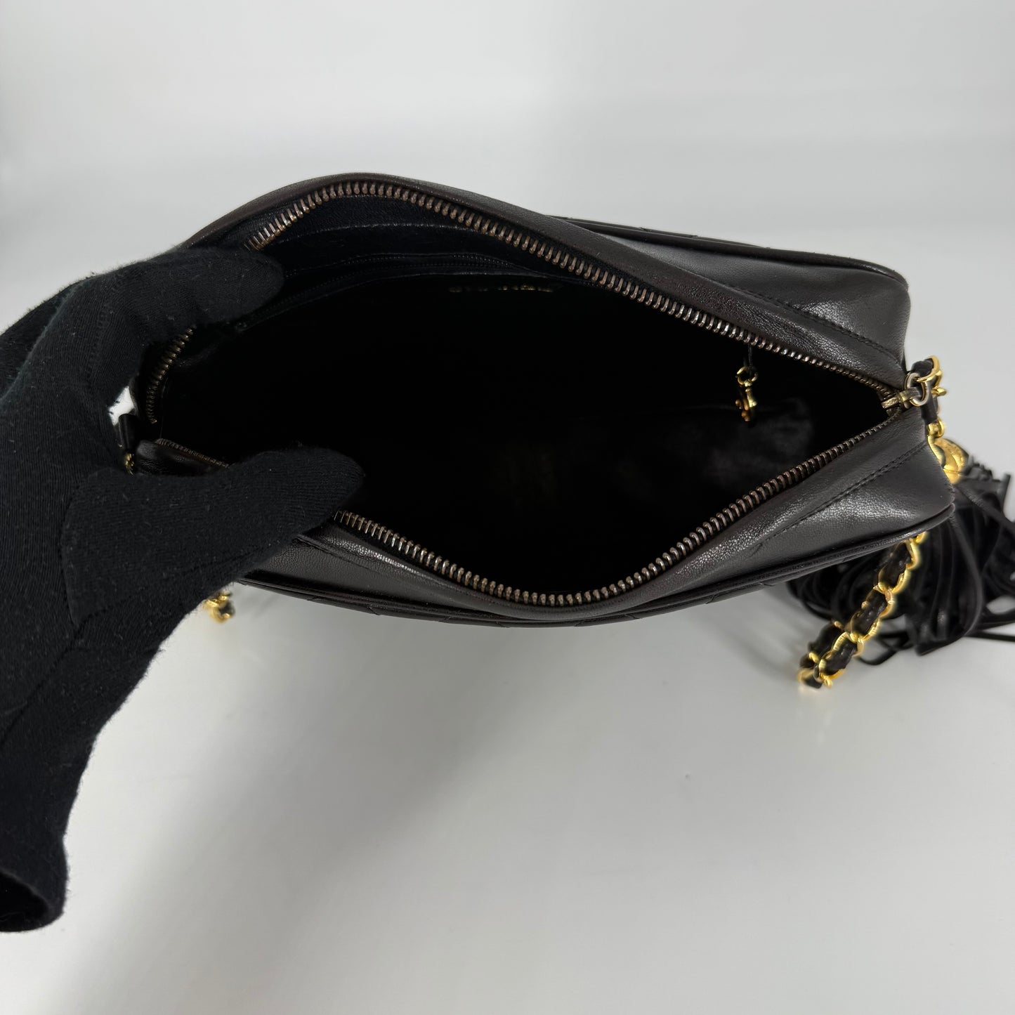 CHANEL Vintage 24-Karat Gold Camera Bag