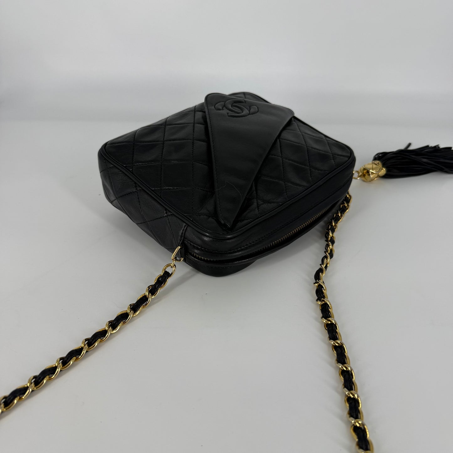 CHANEL Vintage 24-Karat Gold Camera Bag