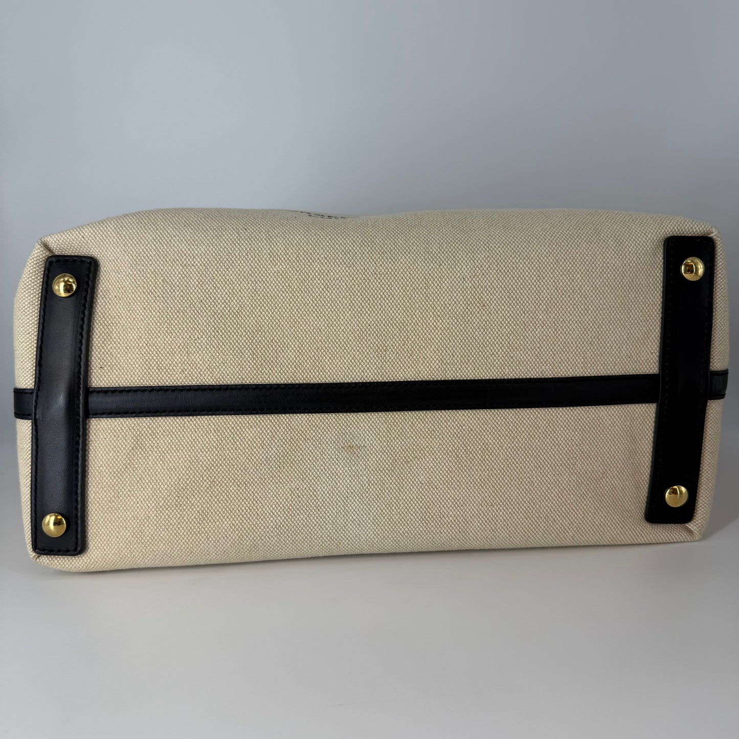 BURBERRY Canvas Tote Bag with Interior Pouch