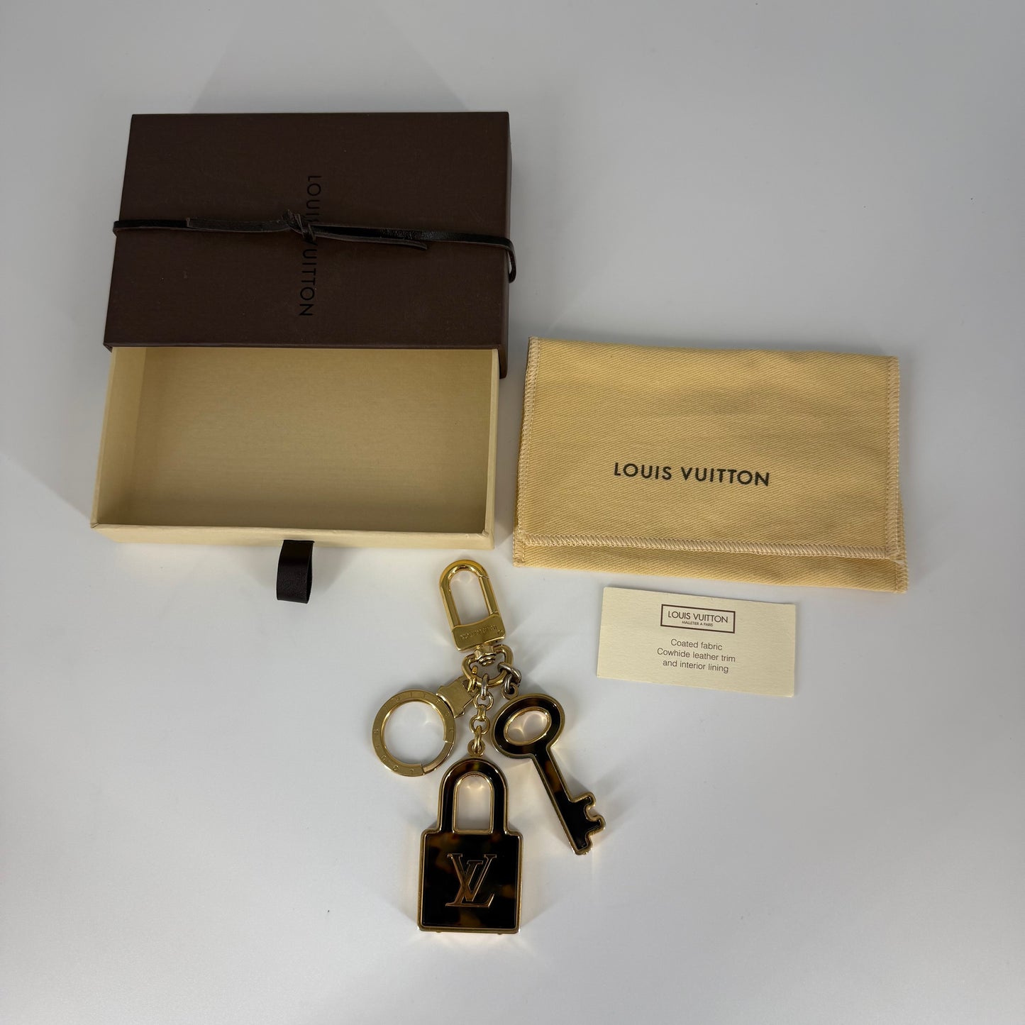 Louis Vuitton Padlock & Key Bag Charm