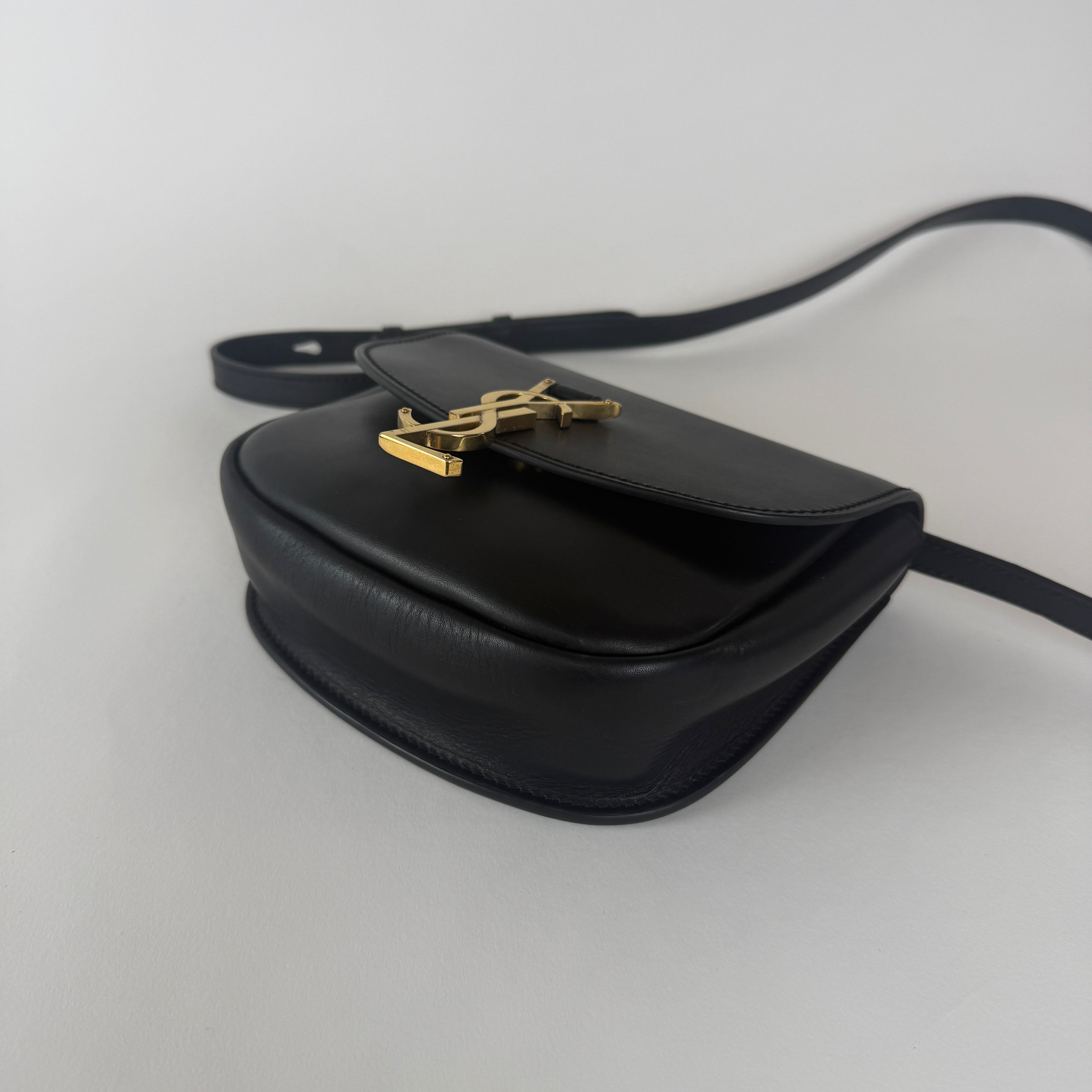 Kaia Small Crossbody Bag — Black Leather