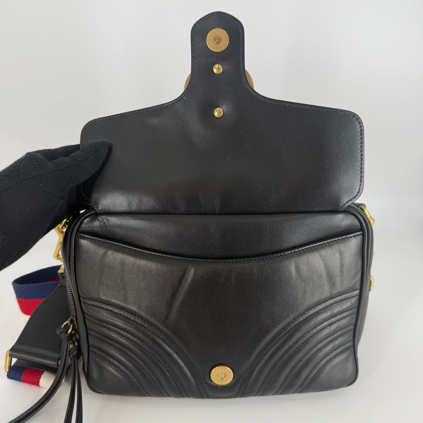 GUCCI Double G Marmont Crossbody Bag