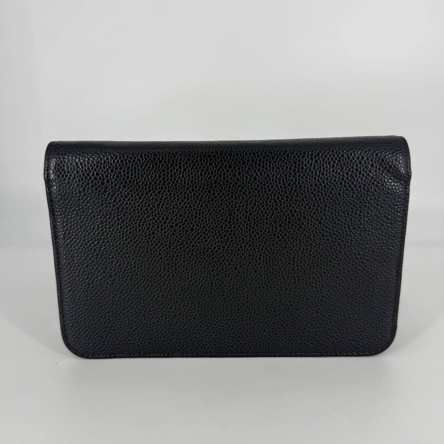 CHANEL Classic Wallet on Chain (WOC) Black Caviar Leather