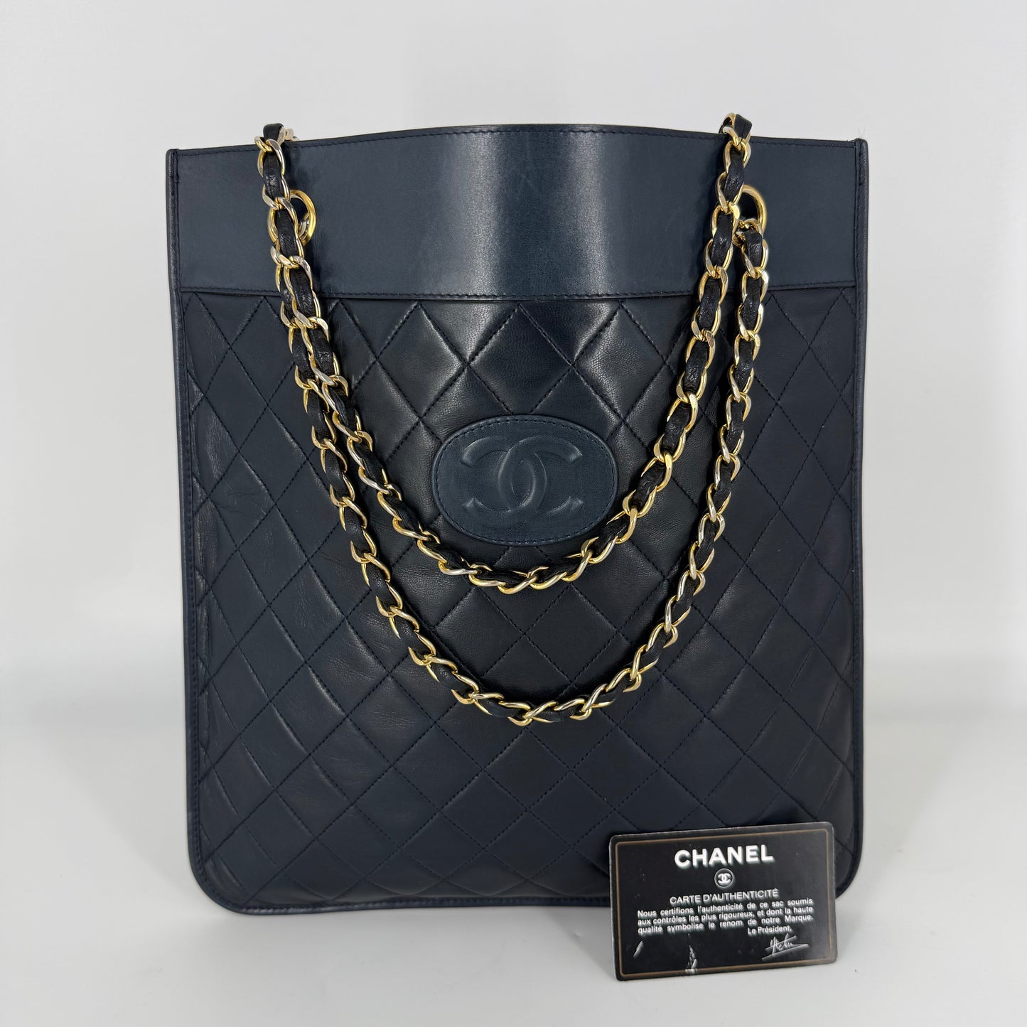 CHANEL Lambskin Tote 24 Karat-Gold
