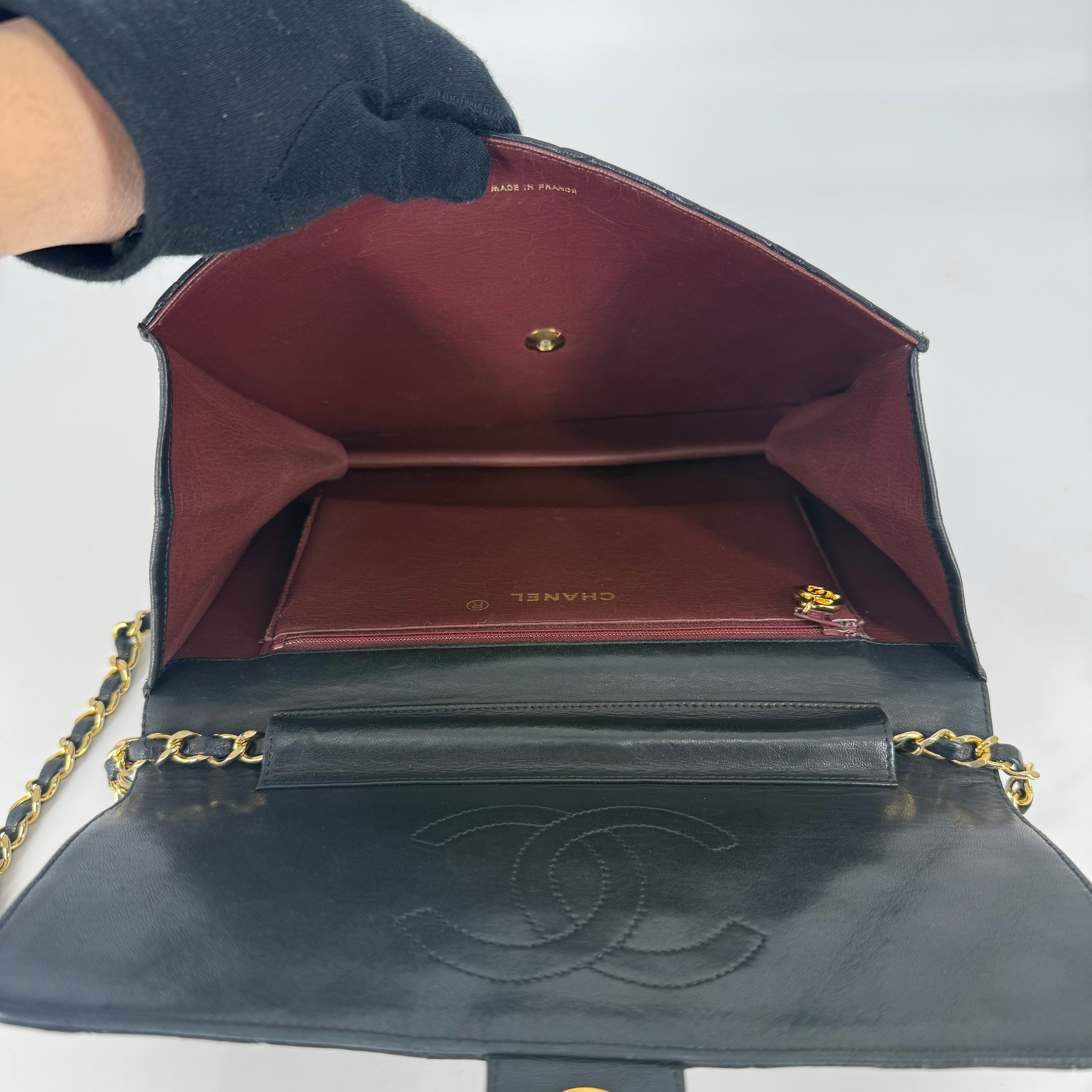 Vintage Flap Bag - 24K Gold