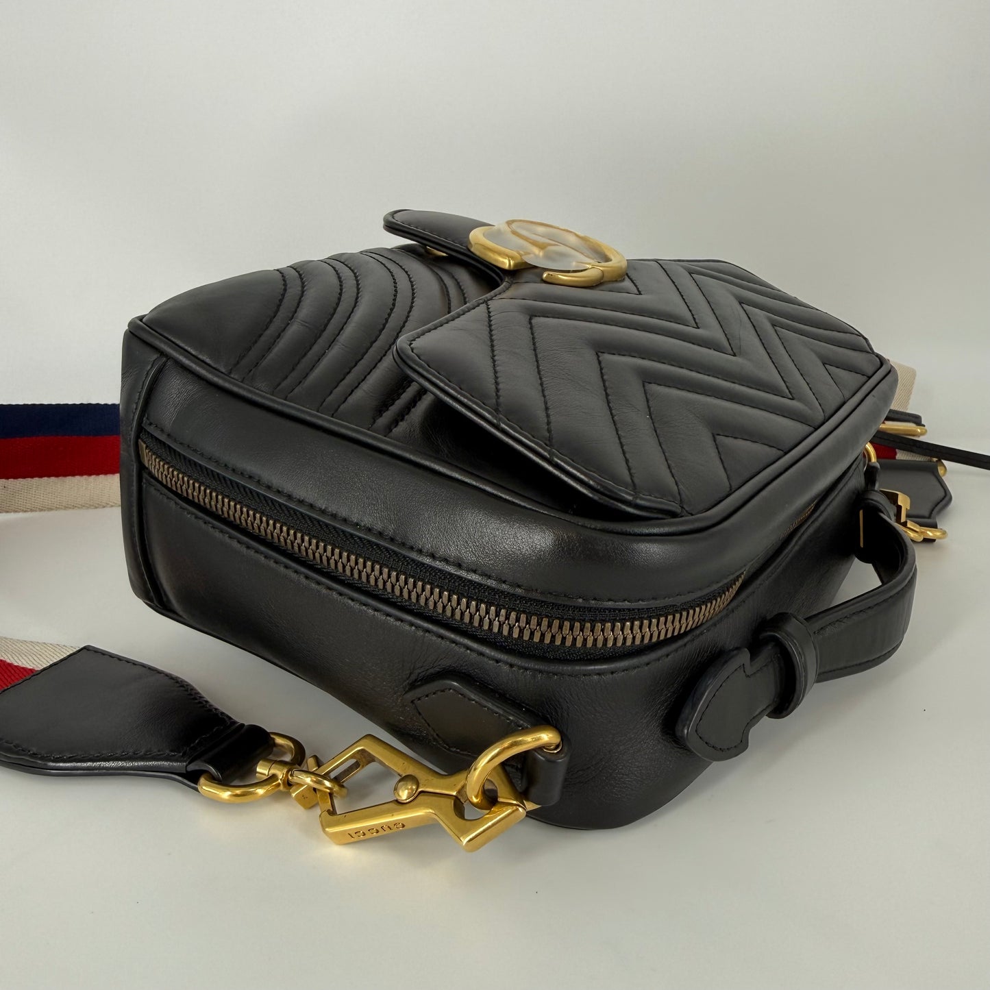 GUCCI Double G Marmont Crossbody Bag