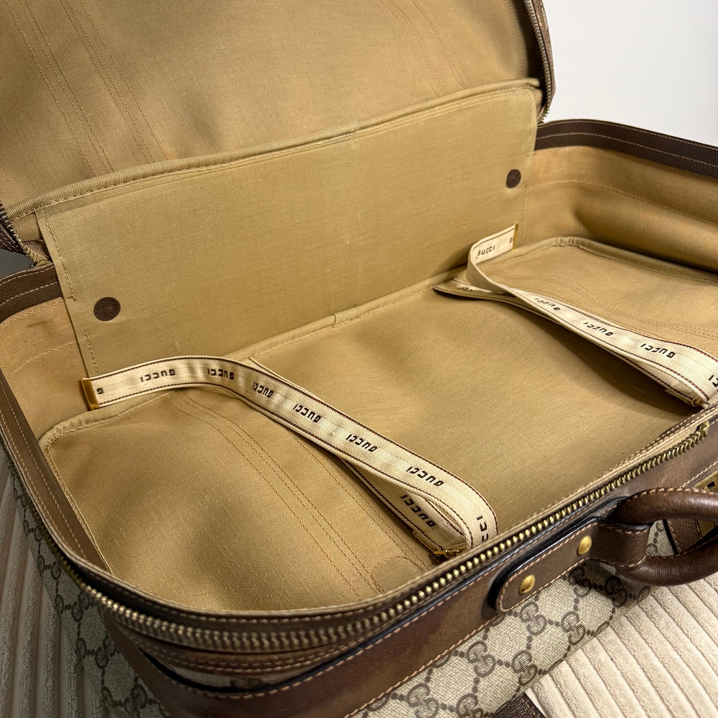 Gucci Web Supreme Suitcase