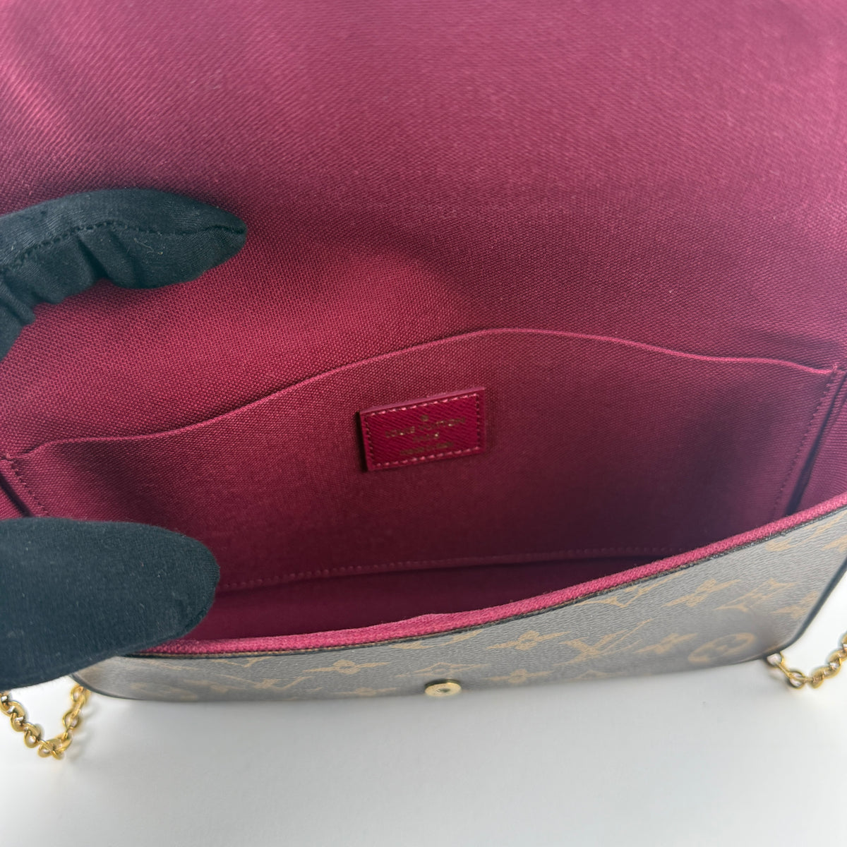 Pochette Félicie — Monogram Canvas — Gold-Tone Hardware