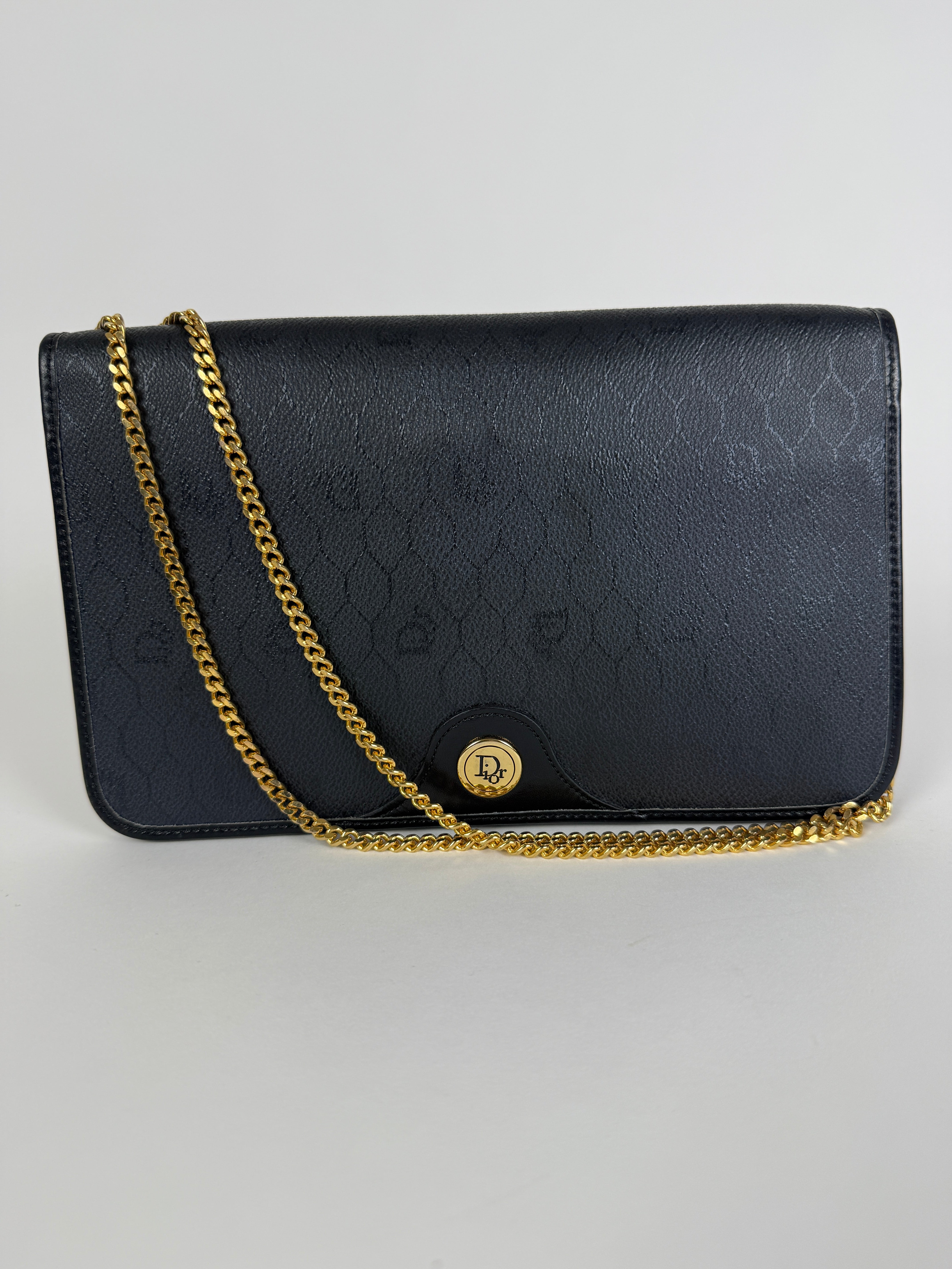 Vintage Black Chain Clutch