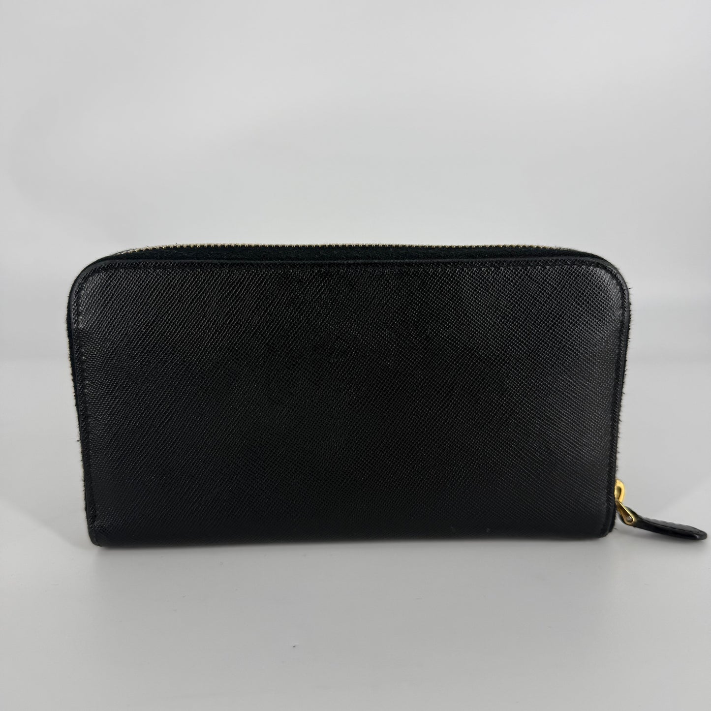 PRADA Saffiano Leather Long Wallet