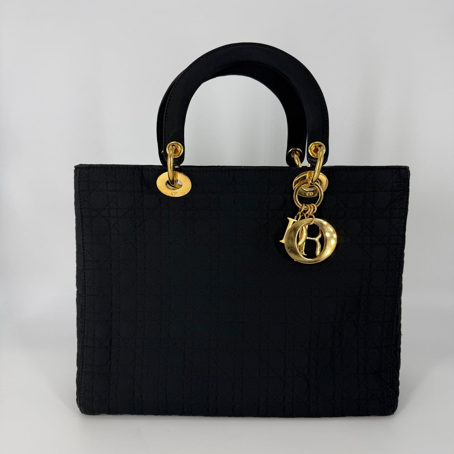 LADY DIOR Large – Black Nylon