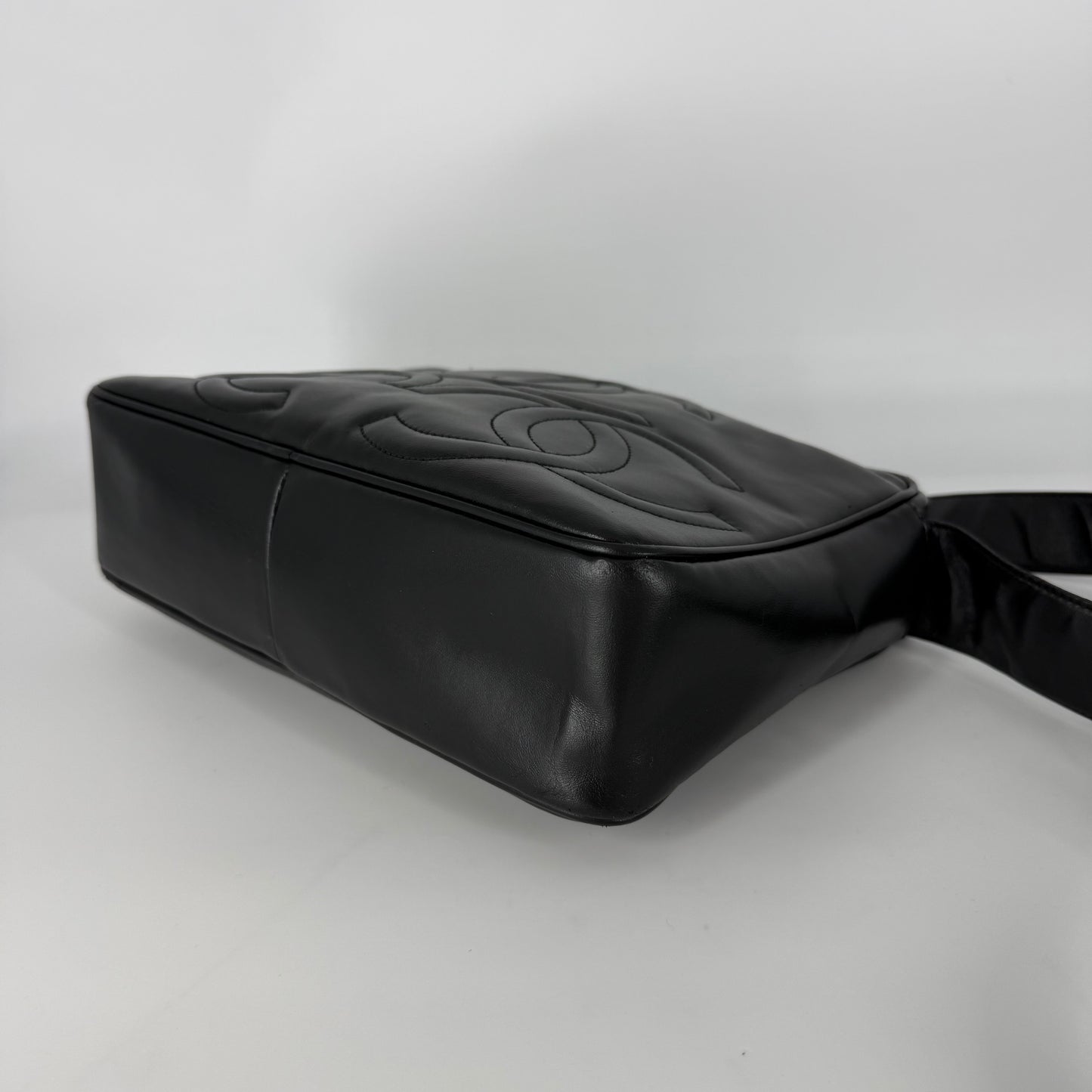 CHANEL Vintage Triple CC 24-Karat Gold Camera Bag